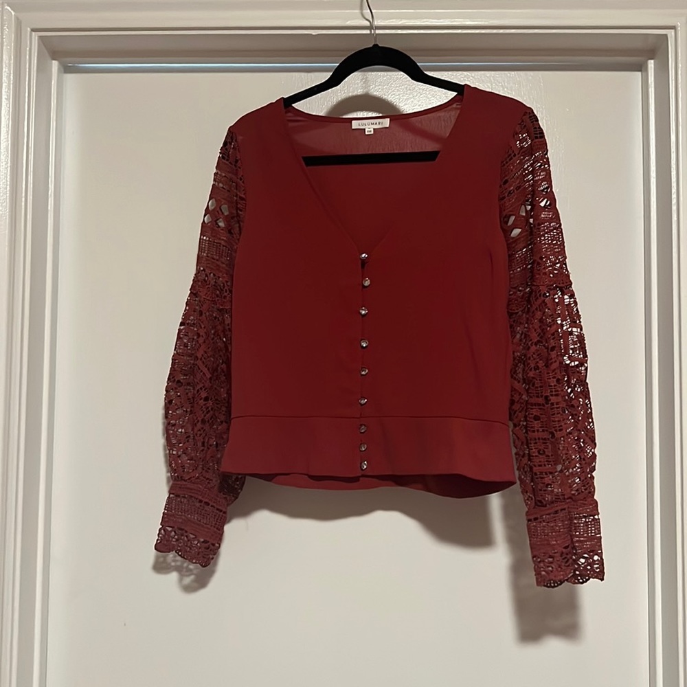 Red dress shirt